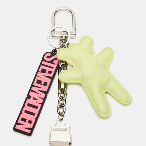 NIB STEVE MADDEN EVELYN BAG SCARF CHARM BOX GIFT SET BLACK $154 - Picture 4 of 8